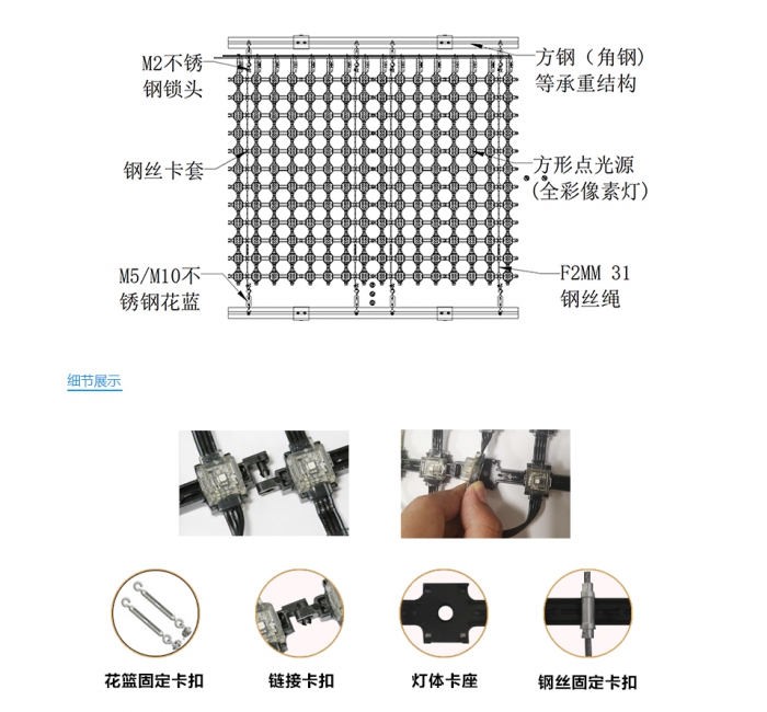 P38.5 LED 網格屏，LED網格軟屏，戶外LED網格屏