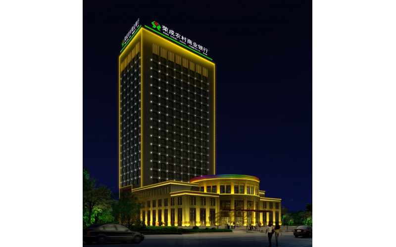 榮成農信大廈標識，壓克力發光大字.LED外露發光大字工程,發光字,LED發光字